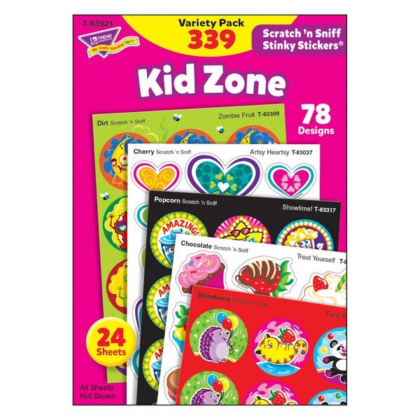 Kid Zone Stinky Stickers® Variety Pack, PK678, Trend Enterprises, Mfr#: T83921
